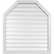 Ekena Millwork Octagonal Top Surface Mount PVC Gable Vent w/ 2"W x 1-1/2"P Brickmould Frame, 34"W x 38"H GVPOT34X3802SF - alternate 1